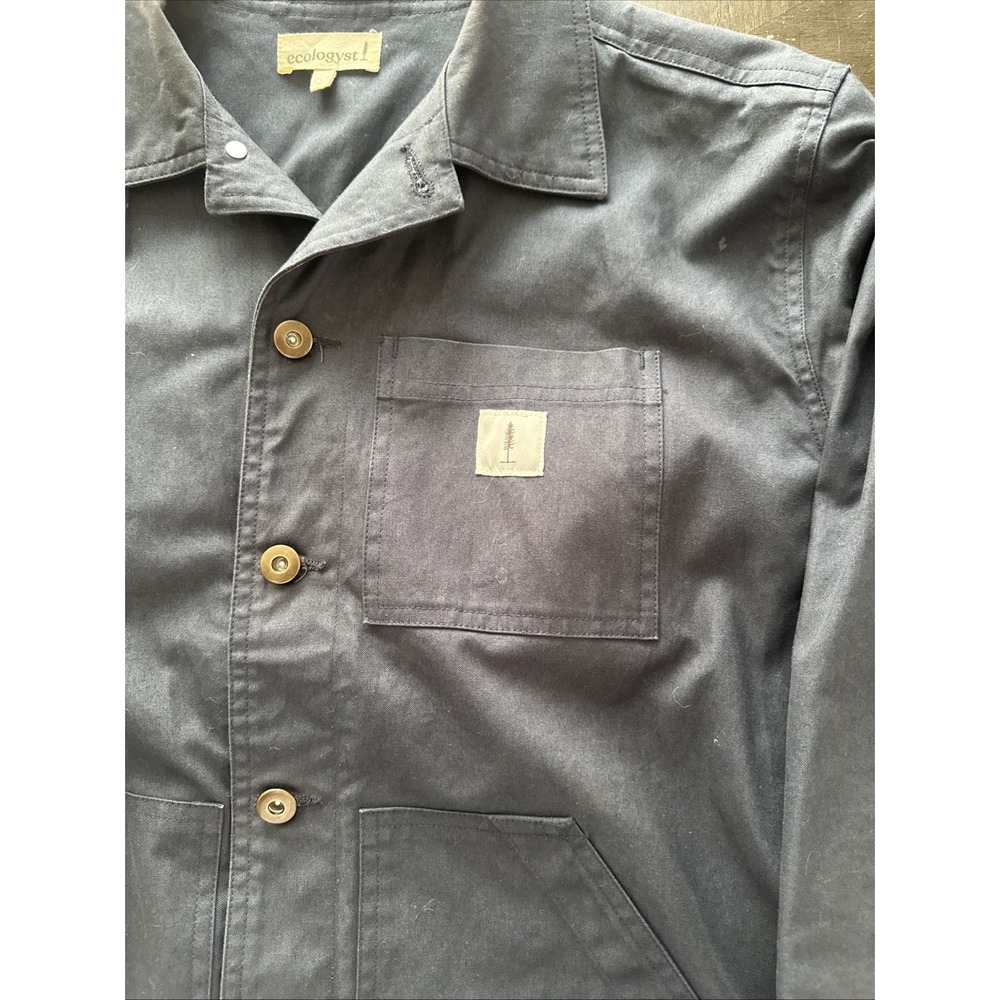 Ecologyst Men's Blue Organic Cotton Chore Utility Jacket Size Large Canada - Picture 4 of 7